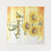 Gesegnete Sonnenblumen Wandteppich (Vorderseite (Horizontal))