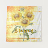 Gesegnete Sonnenblumen Wandteppich (Vorderseite)