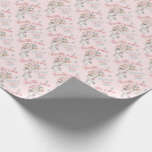 Gesegnete Tante Elephant und Dragonfly-Geschenk Geschenkpapier (Ecke)