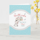 Gesegnete Tante Elephant und Dragonfly-Geschenk Karte (Gelbe Blume)