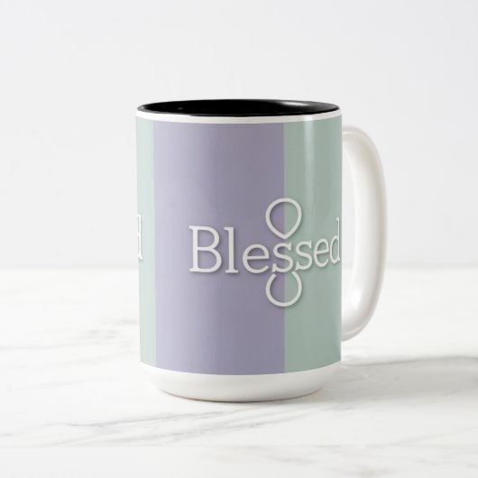 Gesegnete Tasse - Christlicher Coffee Cup Adesign (VorderseiteRechts)
