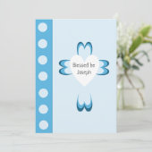 Gesegnete Taufeinladungen Einladung (Stehend Vorderseite)