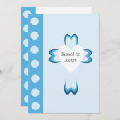 Gesegnete Taufeinladungen Einladung (Vorne/Hinten)