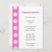 Gesegnete Taufeinladungen Einladung (Rückseite)