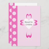 Gesegnete Taufeinladungen Einladung (Vorne/Hinten)