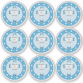 Gesegnete Taufklammer Aufkleber (Vorderseite)