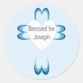 Gesegnete Taufkleber Runder Aufkleber (Vorderseite)