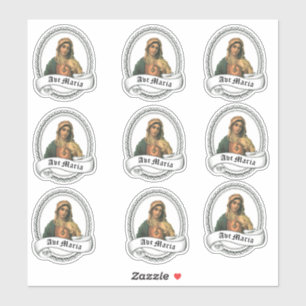 Gesegnete traurige Mutter Jungfrau-Marys religiös Aufkleber