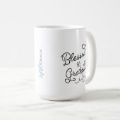 Gesegnete u. dankbare Tasse (15oz) (VorderseiteRechts)