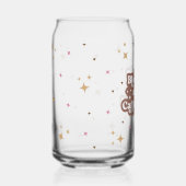 gesegnete und koffeinierte Glitzern Dosenglas (Vorderseite)