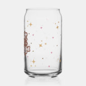 gesegnete und koffeinierte Glitzern Dosenglas (Rückseite)