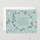 Gesegnete VI Minte | Dankbar und gesegnet Postkarte (Vorne/Hinten)