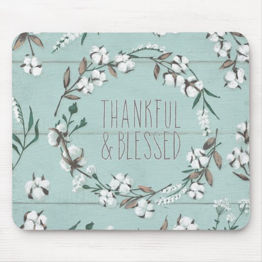 Gesegnete VI Minze | dankbar u. gesegnet Mousepad (Vorne)