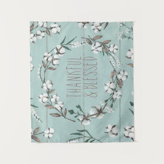 Gesegnete VI Minze | dankbar u. gesegnet Wandteppich (Vorderseite)