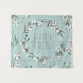 Gesegnete VI Minze | dankbar u. gesegnet Wandteppich (Vorderseite (Horizontal))