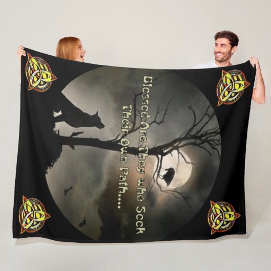 Gesegnete Weg-Fleece-Decke, Fleecedecke (Beispiel)