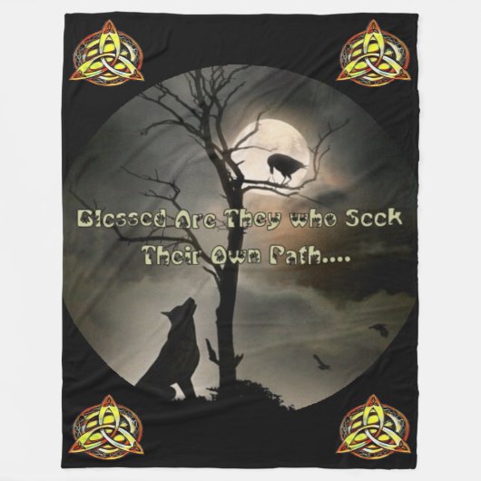 Gesegnete Weg-Fleece-Decke, Fleecedecke (Vorderseite)