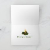 Gesegnete Weihnachten-Karte Feiertagskarte (Innenseite)