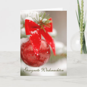 Gesegnete Weihnachten Ornament Card