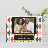 Gesegnete Weihnachtswünsche - Benutzerdefinierte C Feiertagskarte (Stehend Vorderseite)