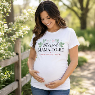 Gesegnete werdende Mama, personalisiert, christlic T-Shirt