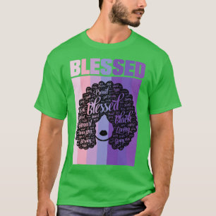 Gesegnete Worte in Afro Christlich Religious T-Shirt