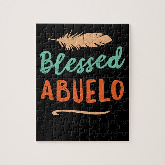 Gesegneter Abuelo Puerto Rico Großvater-Vatertag Puzzle (Vertikal)