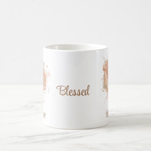 Gesegneter Bambi Dee Fügen Sie Ihren Namen hinzu Kaffeetasse (Mittel)