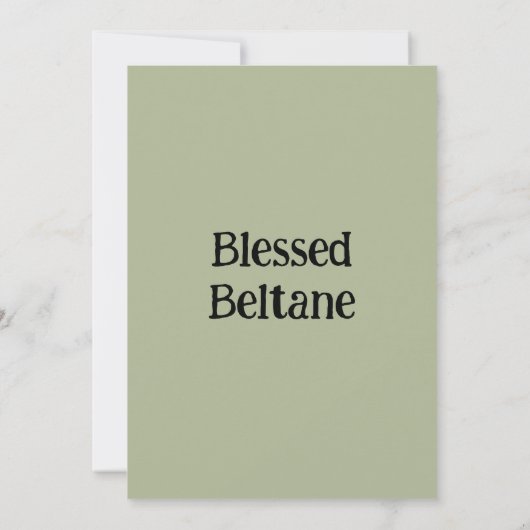Gesegneter Beltane Einladung (Rückseite)