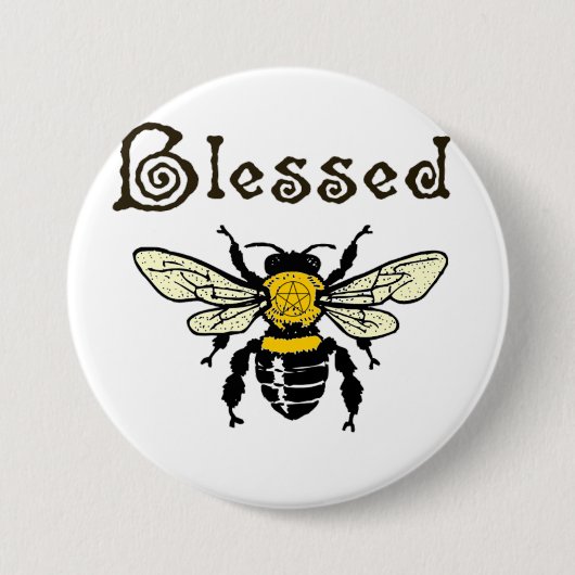 Gesegneter "Bienen" Knopf Button (Vorderseite)