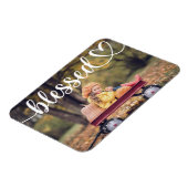 Gesegneter Erntedank Einfaches Foto Magnet (Linke Seite)