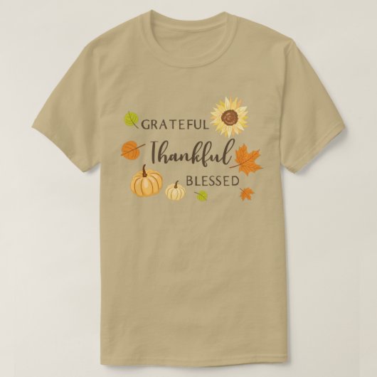 Gesegneter Erntedank T-Shirt (Design vorne)