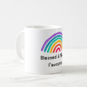Gesegneter & Hoch Begünstigter Becher Kaffeetasse (Vorderseite Links)