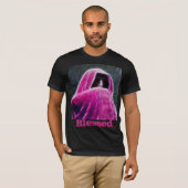 Gesegneter Hot Pink Hooding Sensenmann T - Shirt (Vorne ganz)