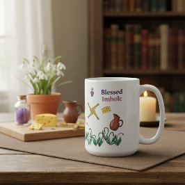 Gesegneter Imbolc-Becher Paganisches saisonales De Kaffeetasse