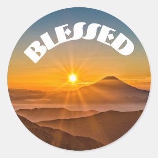 Gesegneter Klassischer Rund Sticker