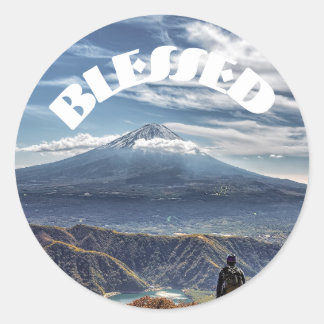 Gesegneter Klassischer Rund Sticker