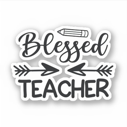 Gesegneter Lehrer Aufkleber (Vorderseite)