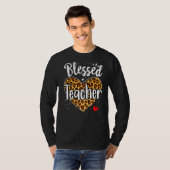 Gesegneter Lehrer Leopard Herz Kindergarten Presch T-Shirt (Vorne ganz)