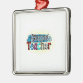 Gesegneter Lehrer Ornament Aus Metall (Links)