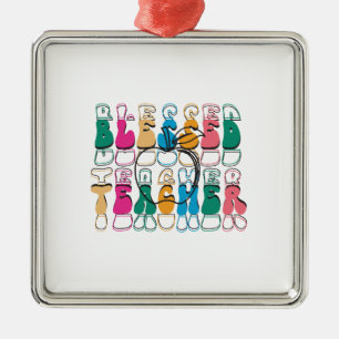 Gesegneter Lehrer Ornament Aus Metall