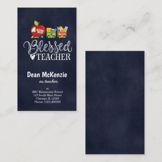 Gesegneter Lehrer Visitenkarte (Vorne/Hinten)
