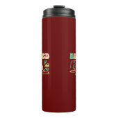 Gesegneter Lehrer zurück zum Schuldesign Thermosbecher (Vorderseite)