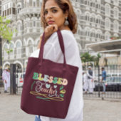 Gesegneter Lehrer zurück zum Schuldesign Tragetasche