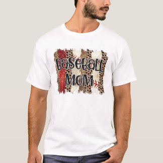 Gesegneter Leoparden-Druck-Baseball T-Shirt