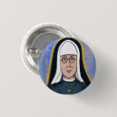 Gesegneter Marie Rosenknopf Button (Vorne & Hinten)