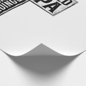 Gesegneter Papa Kreuz Christliche Vintage-Typograf Geschenkpapier (Ecke)