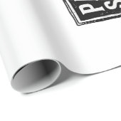 Gesegneter Papa Kreuz Christliche Vintage-Typograf Geschenkpapier (Rolleneckpunkt)