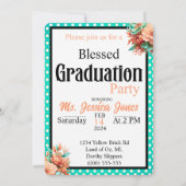 Gesegneter Pinup Nurse Abschluss Einladung (Rückseite)