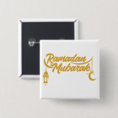 Gesegneter Ramadan Button (Vorne & Hinten)